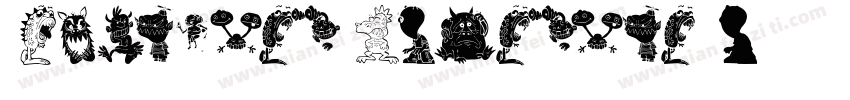 Scariest Monsters字体转换